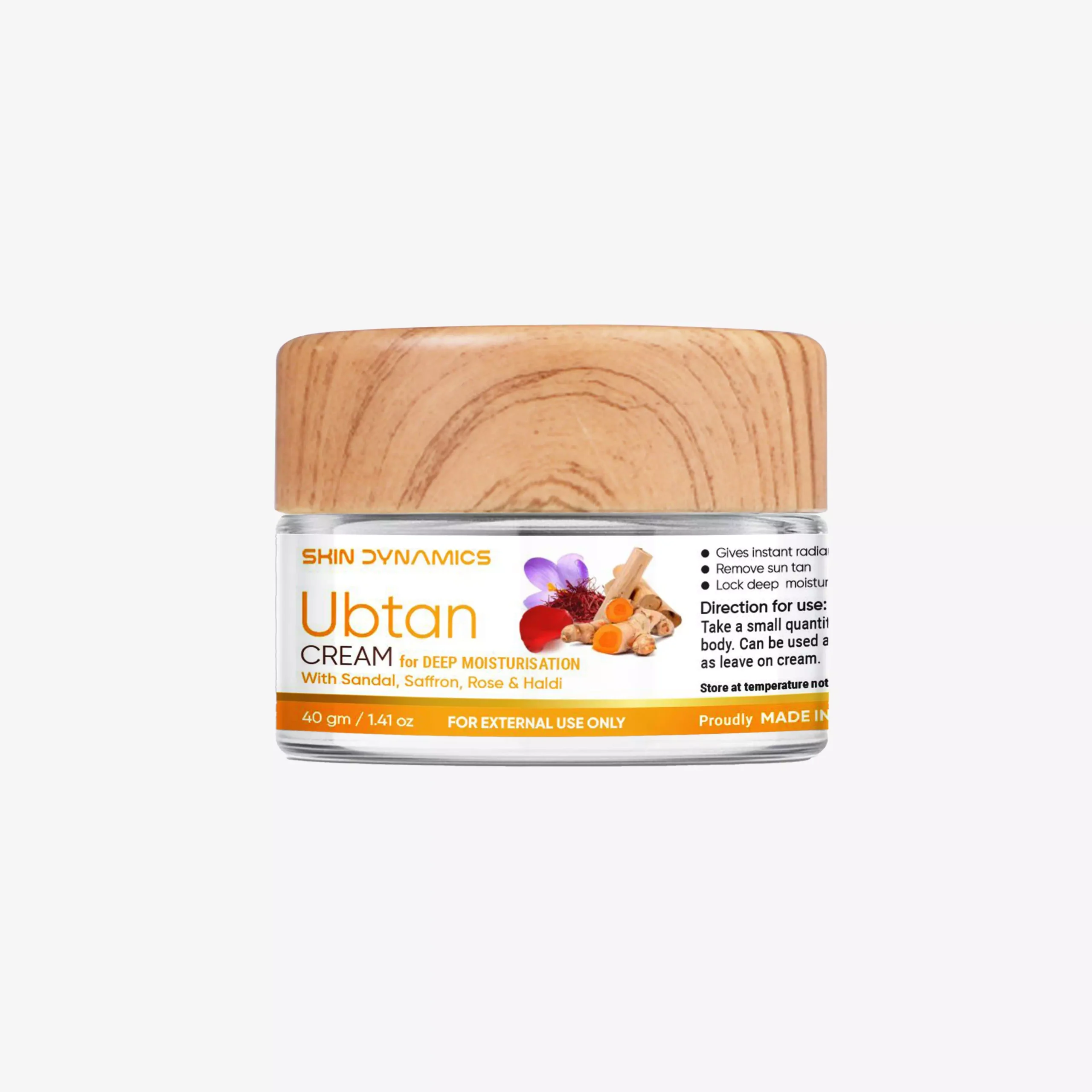 Ubtan Cream for Deep Moisturisation - 40 gram Jar
