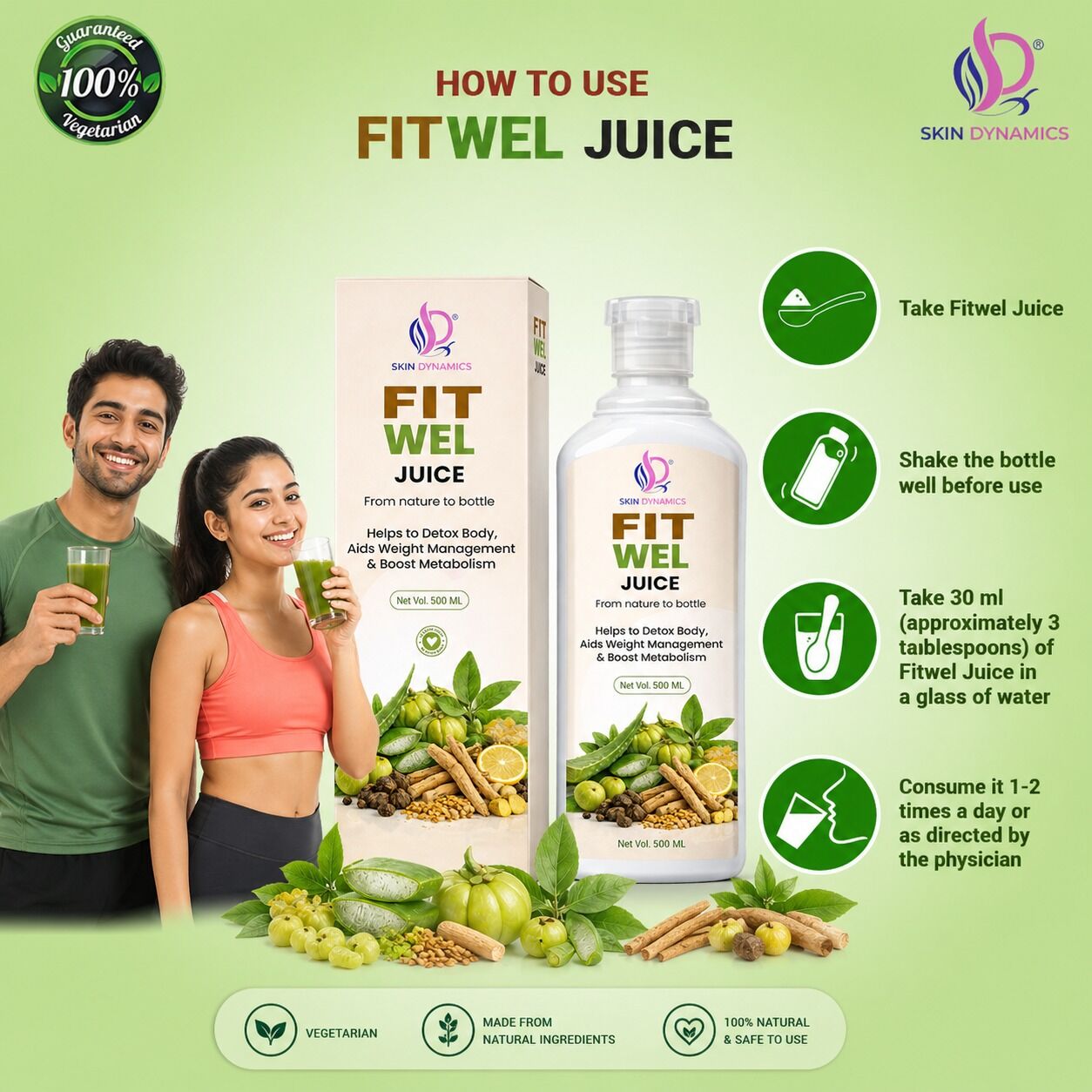 DETOX WEL JUICE– From nature to bottle -500 ml - Image 4
