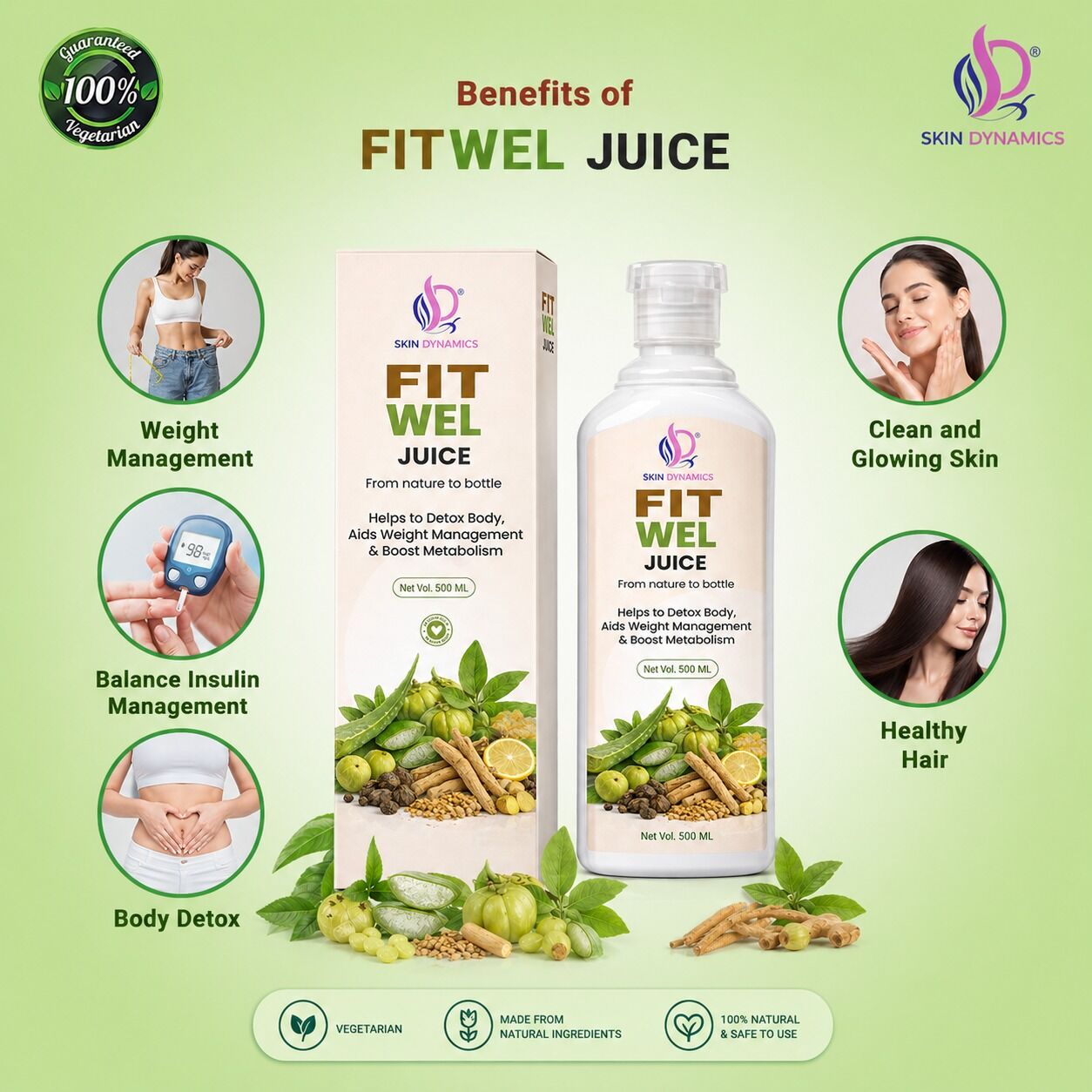 DETOX WEL JUICE– From nature to bottle -500 ml - Image 5