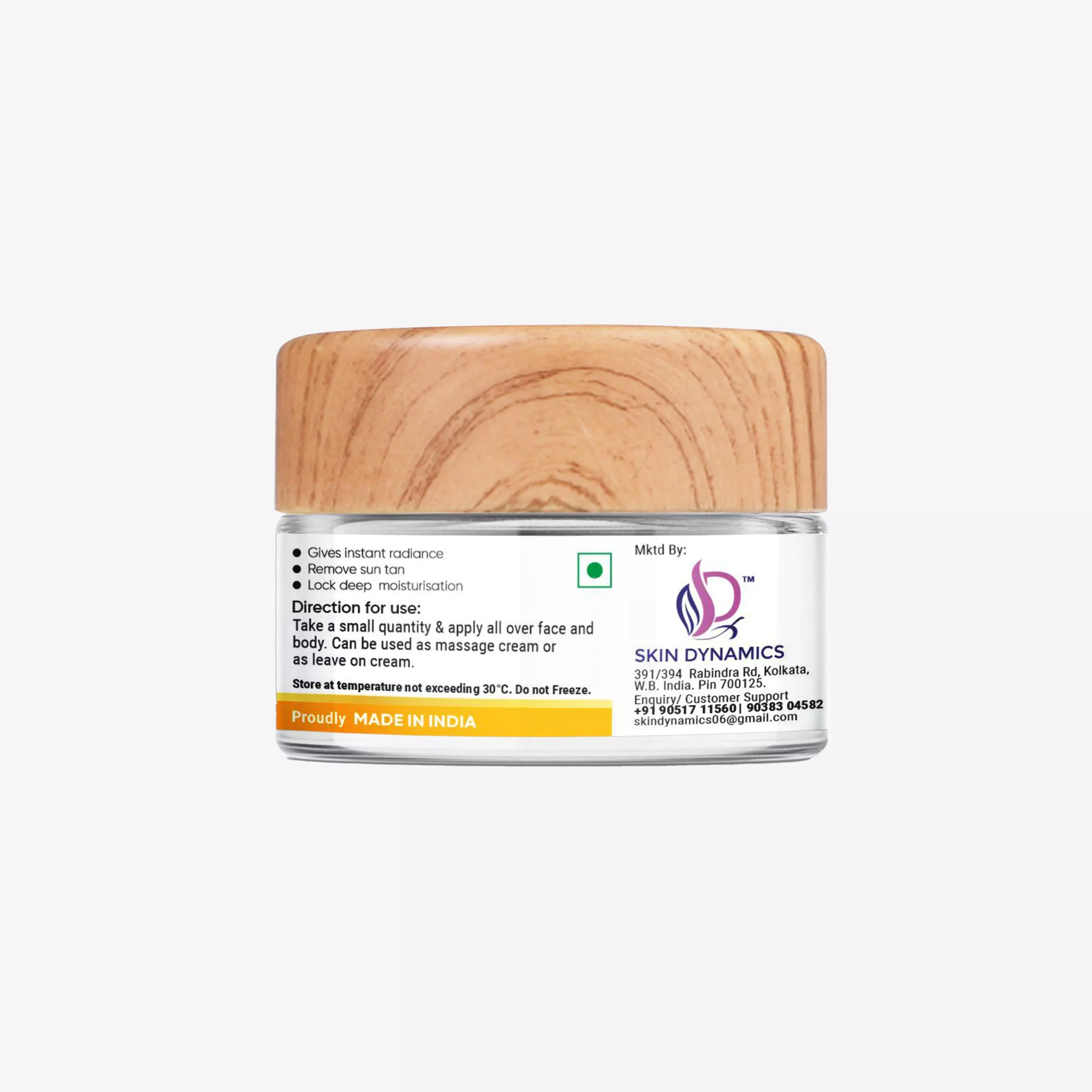Ubtan Cream for Deep Moisturisation - 40 gram Jar - Image 3